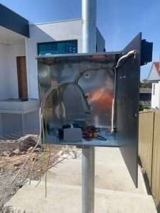 Private power pole installation in Sydney Parramatta Regents Park